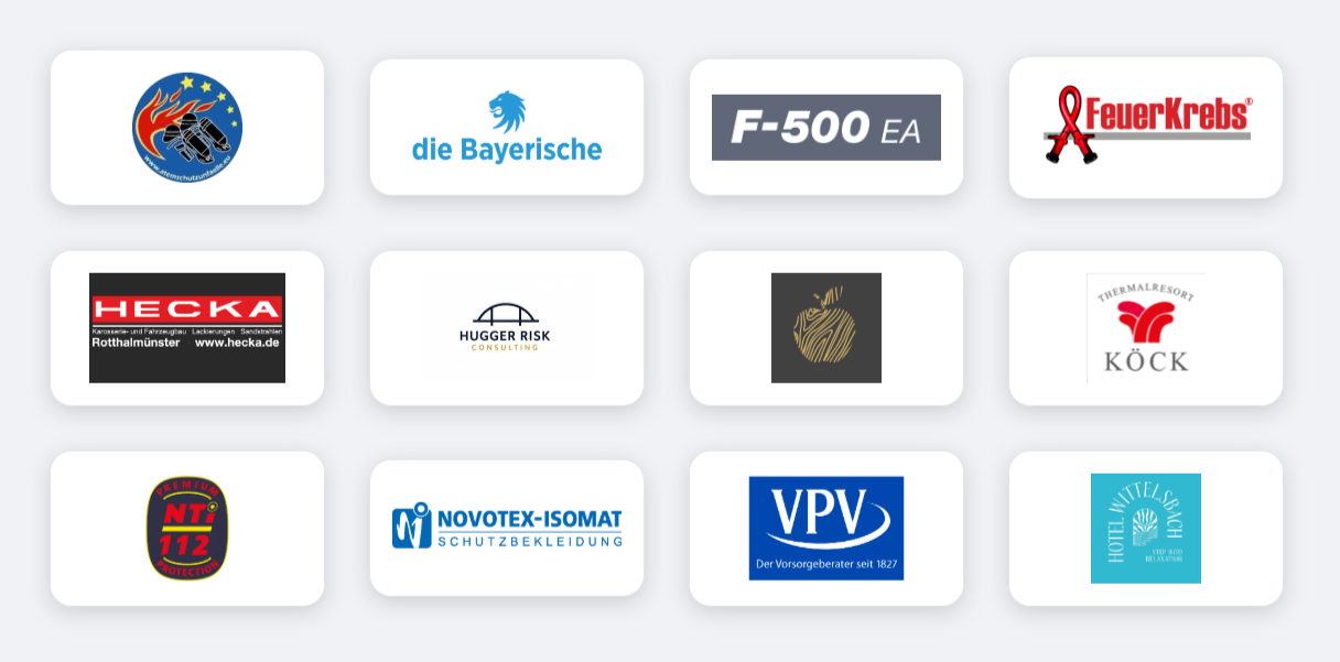 Logos der Sponsoren von Blaulichtsicherheit